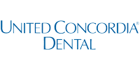 United Concordia Dental logo in blue text on white background.